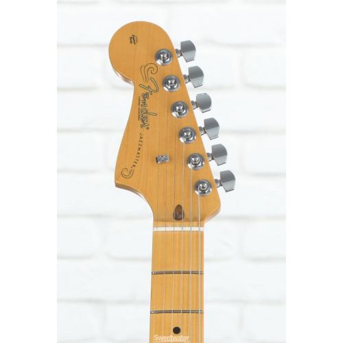  Fender American Professional II Jazzmaster Left-handed - Miami Blue with Maple Fingerboard