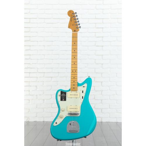  Fender American Professional II Jazzmaster Left-handed - Miami Blue with Maple Fingerboard