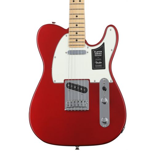  Fender Player Telecaster Solidbody Electric Guitar - Candy Apple Red with Maple Fingerboard