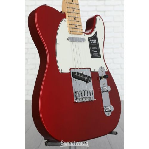  Fender Player Telecaster Solidbody Electric Guitar - Candy Apple Red with Maple Fingerboard
