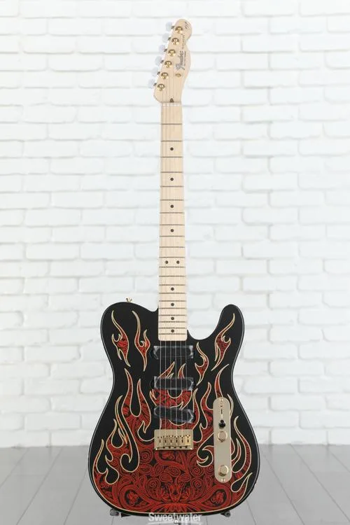  Fender James Burton Telecaster - Red Paisley Flames