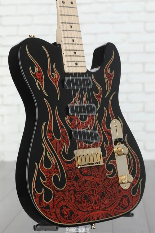  Fender James Burton Telecaster - Red Paisley Flames