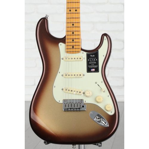  Fender American Ultra Stratocaster - Mocha Burst with Maple Fingerboard Demo