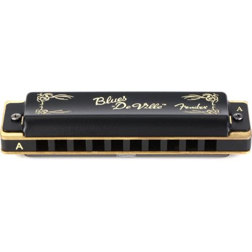  Fender Blues DeVille Harmonica 3-pack with Case