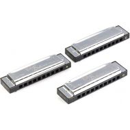 Fender Blues Deluxe Harmonica 3-pack with Case