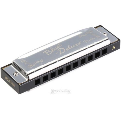  Fender Blues Deluxe Harmonica 3-pack with Case