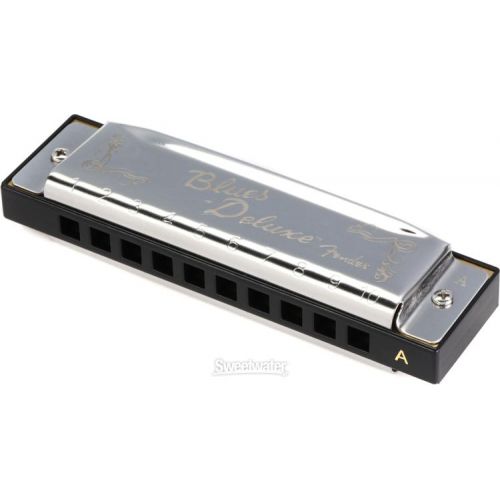  Fender Blues Deluxe Harmonica 3-pack with Case