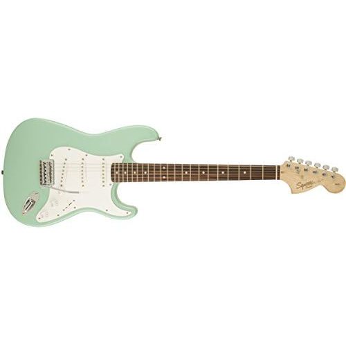  Squier by Fender Affinity Series Stratocaster Electric Guitar - Laurel Fingerboard - Surf Green