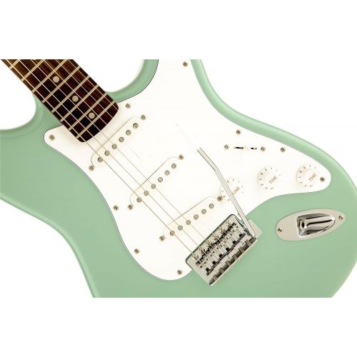  Squier by Fender Affinity Series Stratocaster Electric Guitar - Laurel Fingerboard - Surf Green