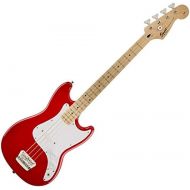 Squier by Fender Bronco Bass, Torino Red with Maple Fingerboard