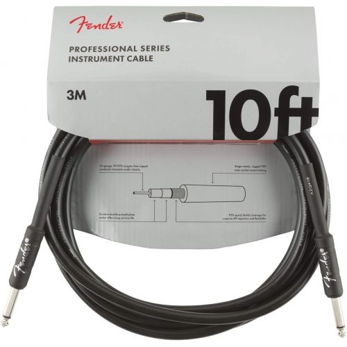  Fender Professional 10 Instrument Cable - Black