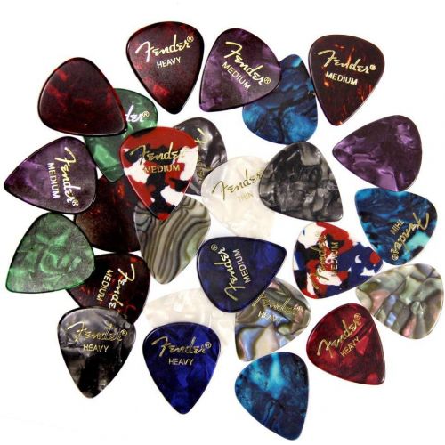  [아마존베스트]Fender FCT-2 Pro Color Clip-On Tuner Bundle with 24pk Fender Guitar Picks and Fender Play