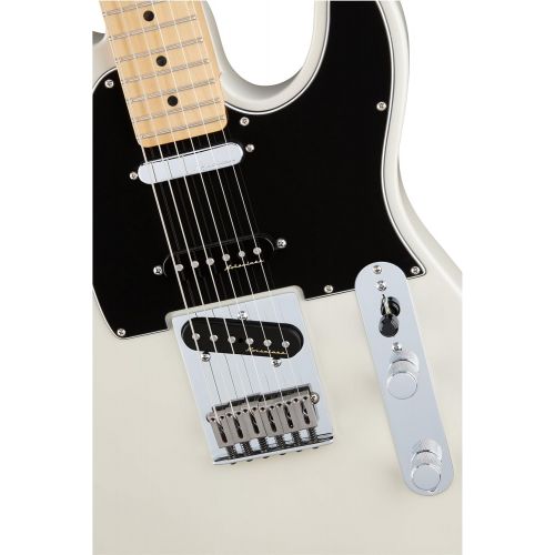  Fender Deluxe Nashville Telecaster Electric Guitar, Maple Fingerboard, White Blonde
