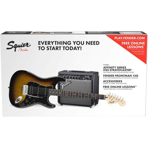  Squier by Fender Affinity HSS Stratocaster Beginner Electric Guitar Pack