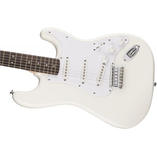  Squier by Fender Bullet Stratocaster Beginner Hard Tail Electric Guitar - White