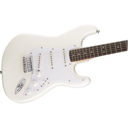  Squier by Fender Bullet Stratocaster Beginner Hard Tail Electric Guitar - White