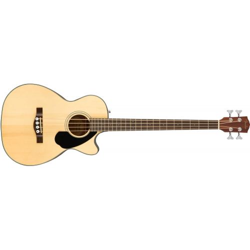  Fender CB-60SCE Beginner Acoustic-Electric Beginner Bass Guitar - Natural