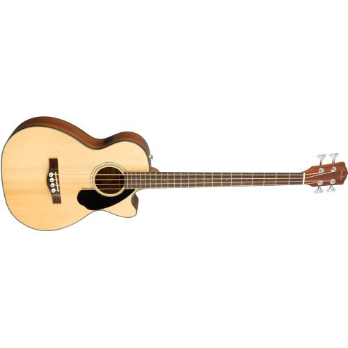  Fender CB-60SCE Beginner Acoustic-Electric Beginner Bass Guitar - Natural