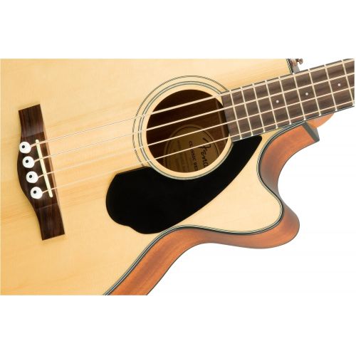  Fender CB-60SCE Beginner Acoustic-Electric Beginner Bass Guitar - Natural
