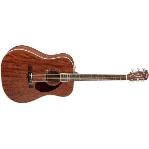  Fender Paramount Series PM-1 Standard All-Mahogany Dreadnought Acoustic Guitar Natural