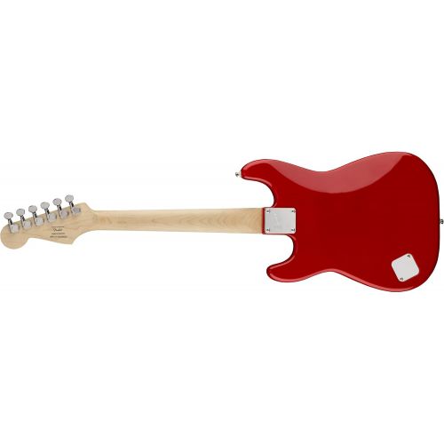  Squier by Fender Mini Stratocaster Beginner Electric Guitar - Indian Laurel Fingerboard - Torino Red