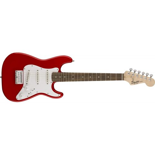  Squier by Fender Mini Stratocaster Beginner Electric Guitar - Indian Laurel Fingerboard - Torino Red
