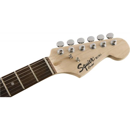  Squier by Fender Mini Stratocaster Beginner Electric Guitar - Indian Laurel Fingerboard - Torino Red