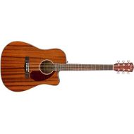 Fender CD-140SCE All Mahogany Acoustic-Electric Guitar with Case - Dreadnaught Body Style - Natural Finish