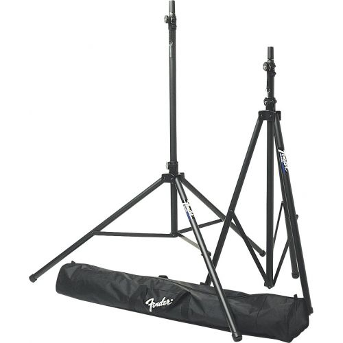  Fender Passport Venue PA System with Two Speaker Stands + Instrument Cables + Microphone Cable + Cable with Black PVC Jacket