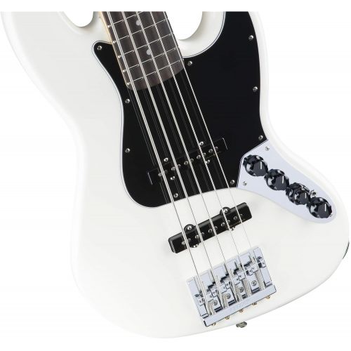  Fender Deluxe Active Jazz Bass V - Pau Ferro Fingerboard - Olympic White