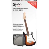 Fender 6 String Electric Guitar Pack, Brown Sunburst (0371812032)
