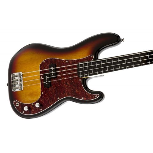  Squier by Fender 0306808500 Vintage Modified Precision Bass, Fretless, 3-Tone Sunburst