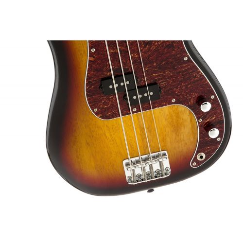  Squier by Fender 0306808500 Vintage Modified Precision Bass, Fretless, 3-Tone Sunburst