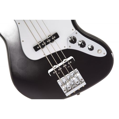  Fender Geddy Lee Signature Jazz Bass Guitar, Maple Fretboard, Black