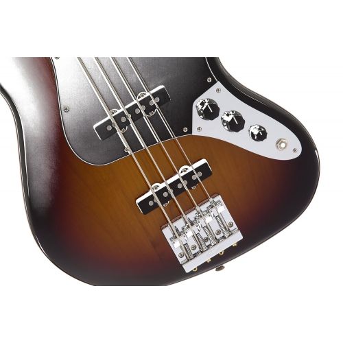  Fender Geddy Lee Signature Jazz Bass Guitar, Maple Fretboard, Black