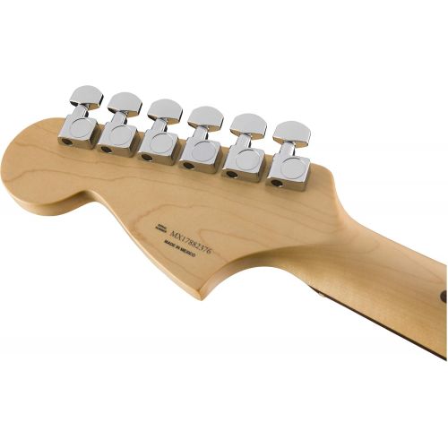  Fender 6 String Mustang 90 Short Scale Offset Electric Guitar-PAU Ferro Fingerboard-Silver (144043581