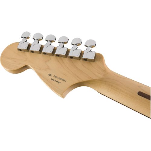  Fender 6 String Mustang 90 Short Scale Offset Electric Guitar-PAU Ferro Fingerboard-Silver (144043581