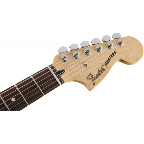  Fender 6 String Mustang 90 Short Scale Offset Electric Guitar-PAU Ferro Fingerboard-Silver (144043581