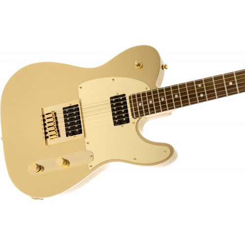  Squier by Fender J5 Signature Series Telecaster Electric Guitar - Laurel Fingerboard - Frost Gold