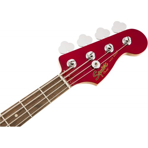  Squier by Fender Contemporary Jazz Bass, Laurel Fingerboard, Dark Metallic Red