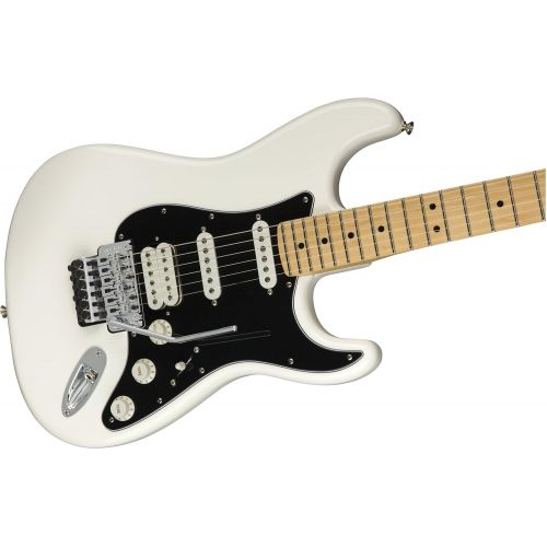  Fender Player Stratocaster Electric HSS Guitar - Floyd Rose - Maple Fingerboard - Polar White