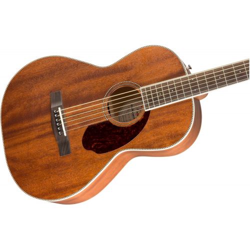  Fender Paramount Series PM-2 Standard All-Mahogany Parlor Acoustic Guitar Natural