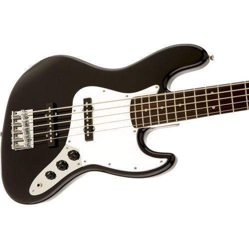  Squier by Fender Affinity Series Jazz Bass V String - Laurel Fingerboard - Black Finish