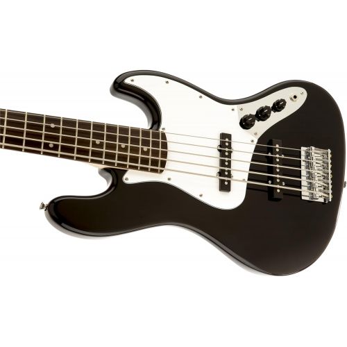  Squier by Fender Affinity Series Jazz Bass V String - Laurel Fingerboard - Black Finish