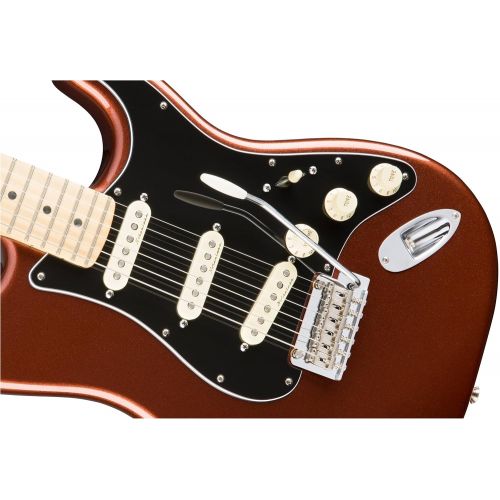  Fender 6 String Deluxe Roadhouse Stratocaster Electric Guitar, Maple Fingerboard, Olympic White (0147302305