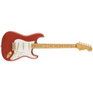 Fender FSR Special Edition 50s Stratocaster Electric Guitar (Gold Hardware, Fiesta Red)