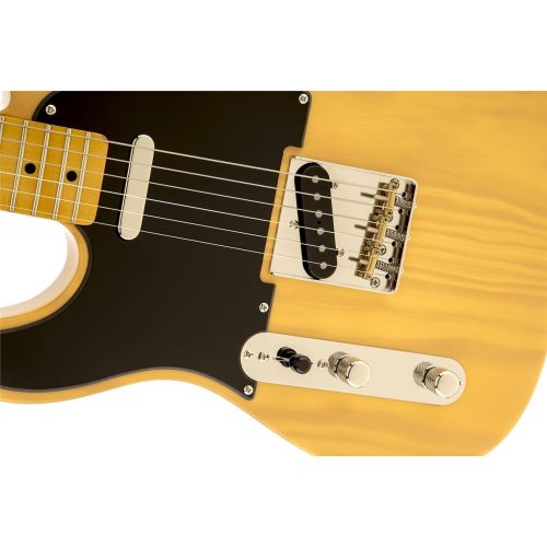  Squier by Fender Classic Vibe 50s Hand Telecaster Electric Guitar - Butterscotch Blonde - Maple Fingerboard