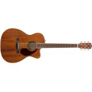 Fender Paramount PM-3 Acoustic Guitar - All-Mahogany - Triple-0 Body Style - Ovangkol Fingerboard - With Case