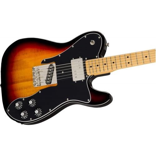  Squier by Fender Classic Vibe 70s Telecaster Thinline Electric Guitar - Maple - 3-Color Sunburst