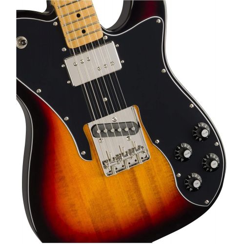  Squier by Fender Classic Vibe 70s Telecaster Thinline Electric Guitar - Maple - 3-Color Sunburst